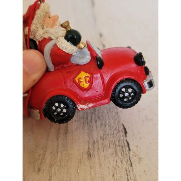 Firefighter truck car hose ladder ornament Xmas - Picture 6 of 7